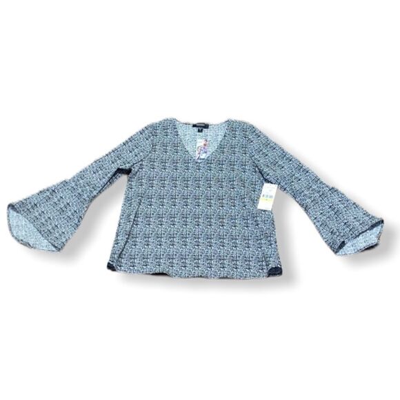 NWT Karen Kane Chevy Blossom Bell Sleeve Top Med - Picture 3 of 5